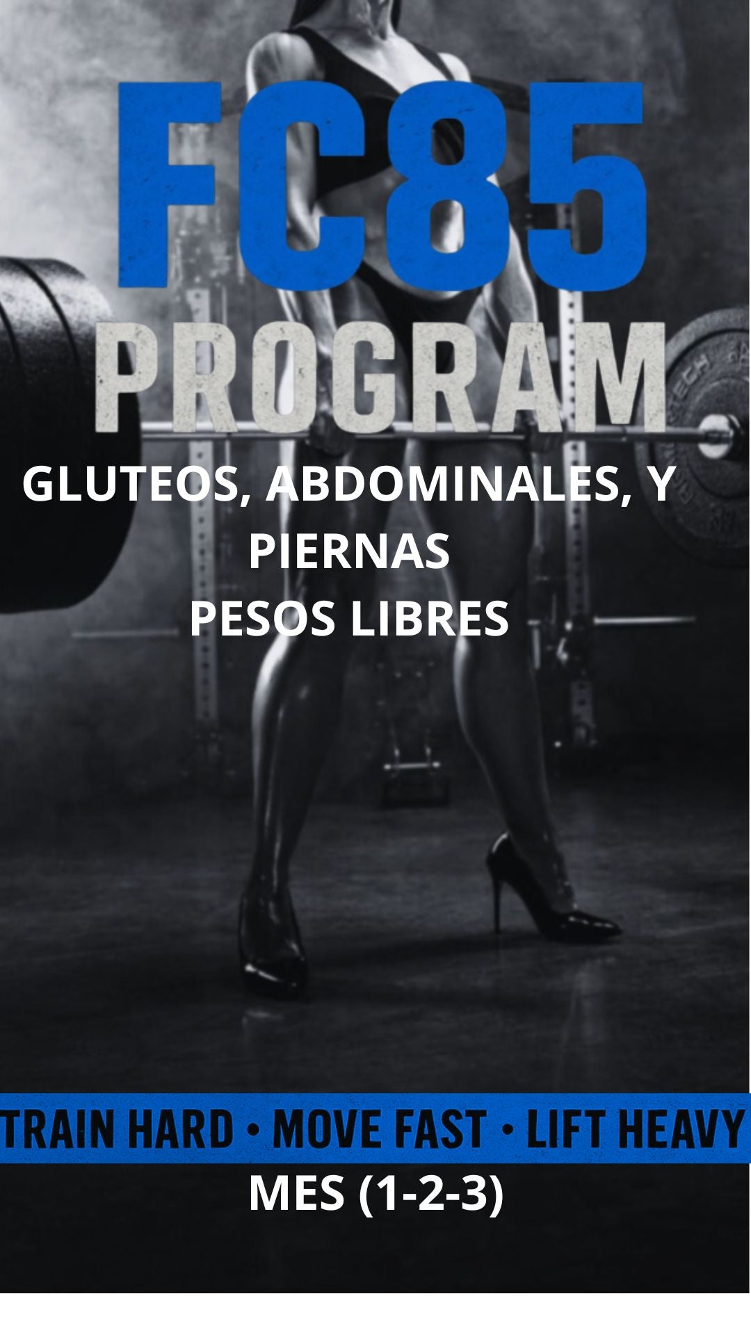 GLUTEOS, ABDOMINALES Y PIERNAS PESOS LIBRES + GUIA NUTRCIONAL (3 MESES)