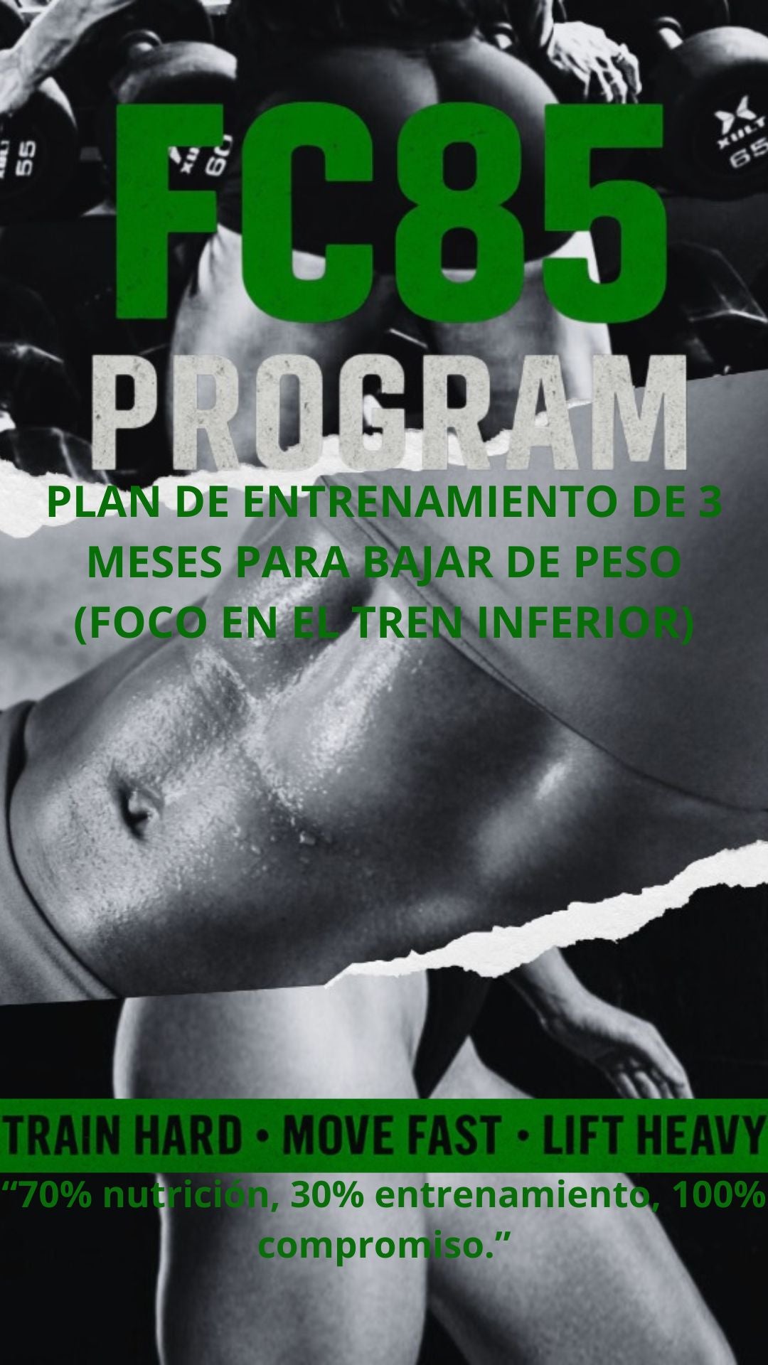 DESCARGA GRATIS – PLAN BAJAR DE PESO (FOCO EN TREN INFERIOR)