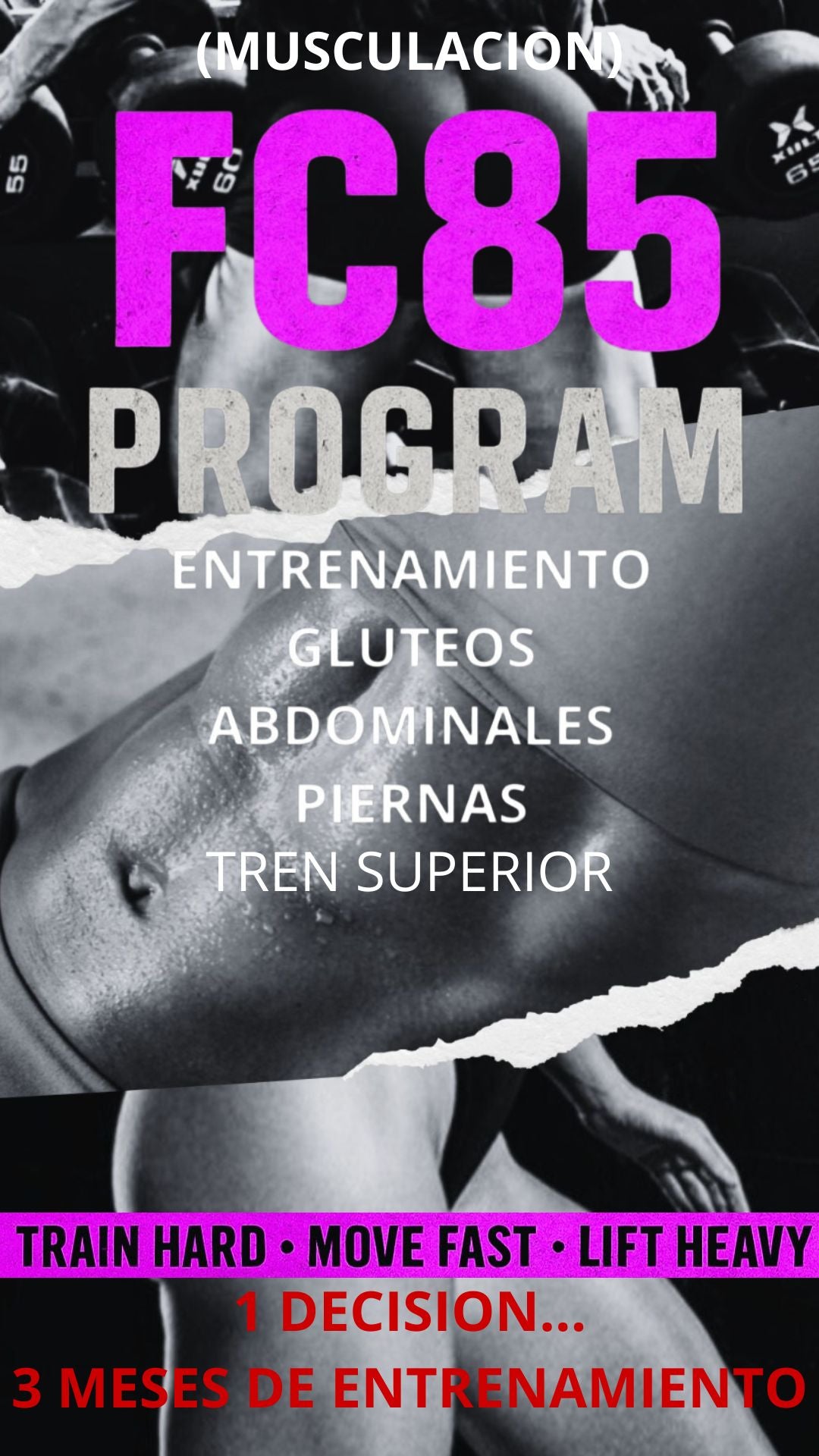 DESCARGA GRATIS – GAP (GLUTEOS, ABD Y PIERNAS) 3 MESES (GYM)